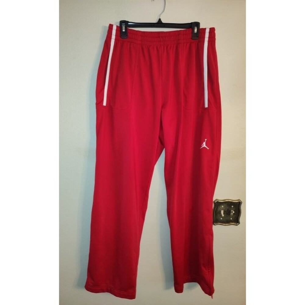 Tall Men's Air Jordan Logo Activewear Red Long Pants Sz XL / TG /EG # 350791-658